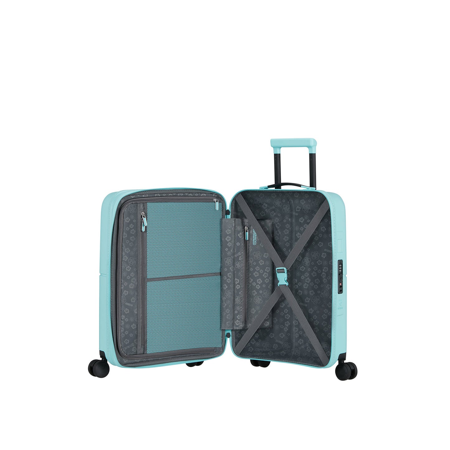 American Tourister Dashpop Disney Spinner 55 Expandable stitch flower