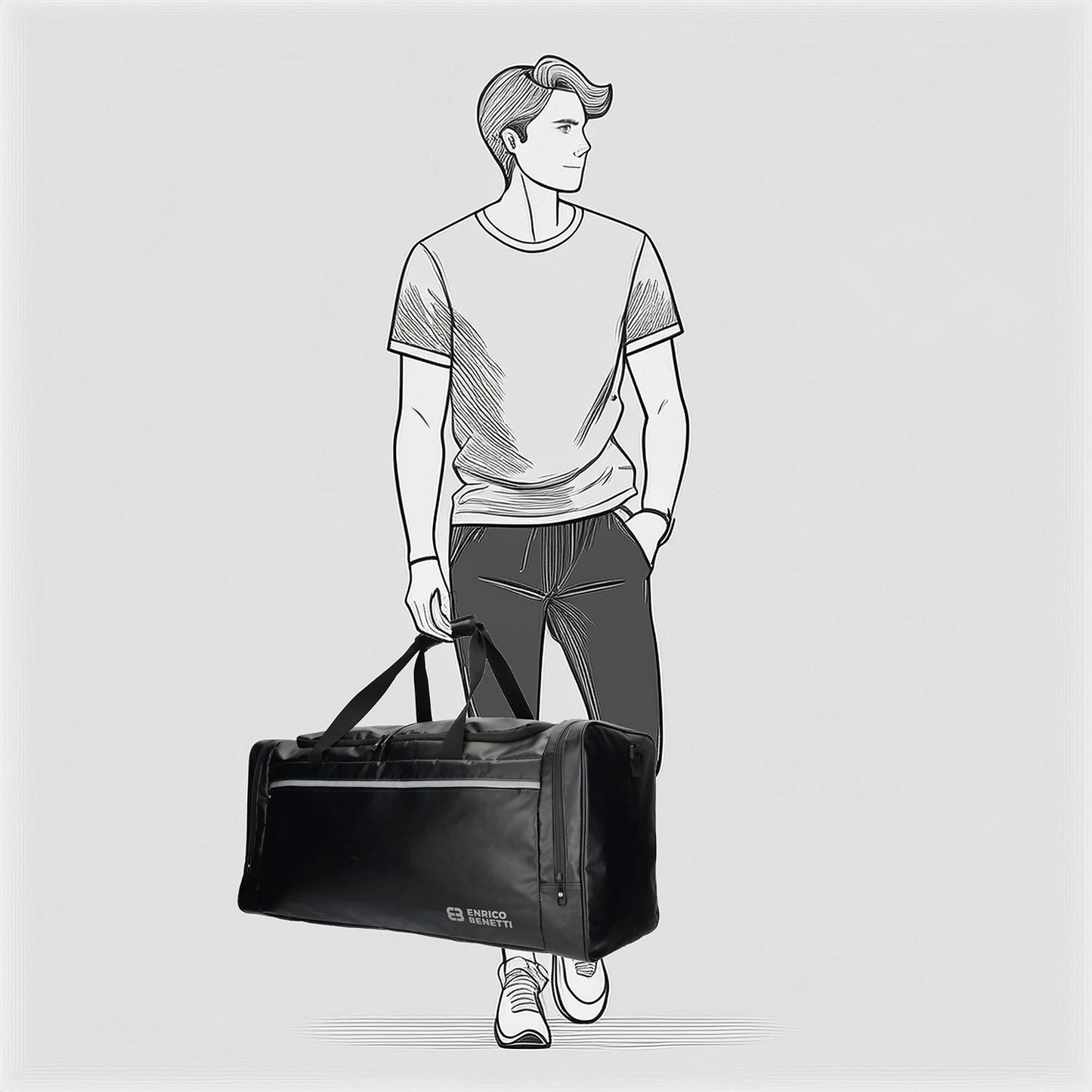Enrico Benetti Arctic Duffle 70 black