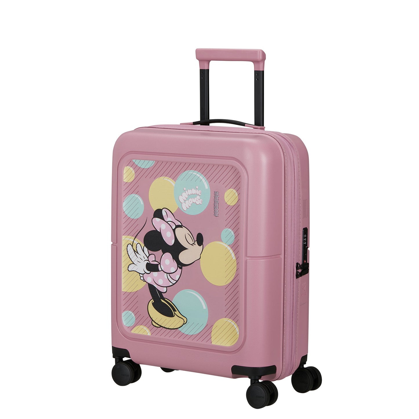 American Tourister Dashpop Disney Spinner 55 Expandable minnie bubbles