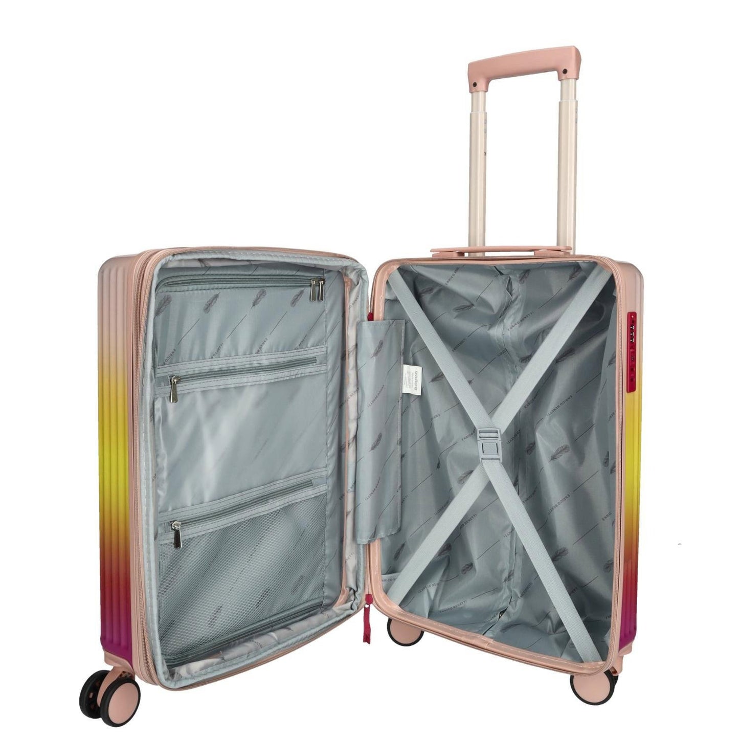 Enrico Benetti Havana Cabin Trolley 55 Expandable fuchsia