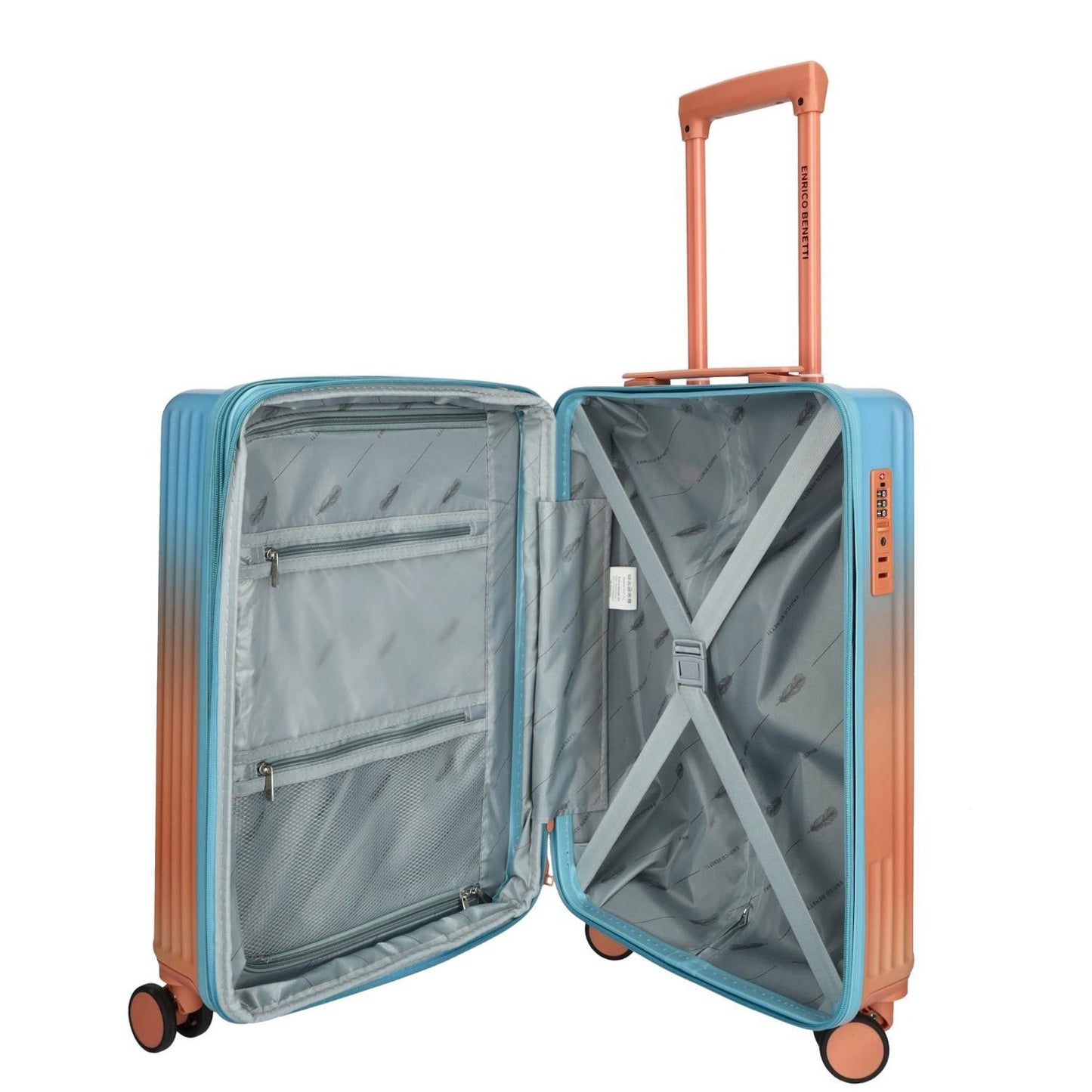 Enrico Benetti Havana Cabin Trolley 55 Expandable salmon
