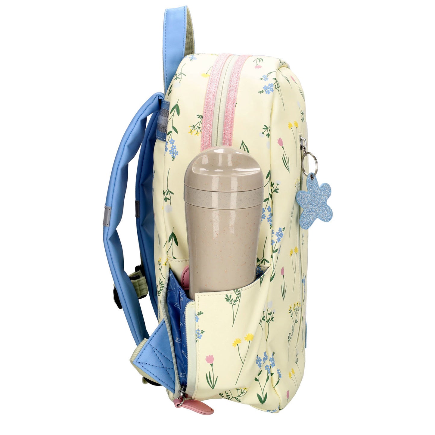Zebra Trends Saar Backpack creme flowers