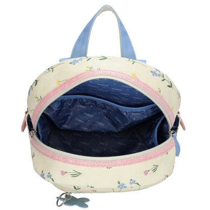 Zebra Trends Saar Backpack creme flowers