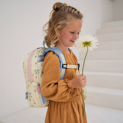 Zebra Trends Saar Backpack creme flowers
