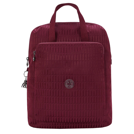 Kipling Kazuki ej maroon tile jacquard