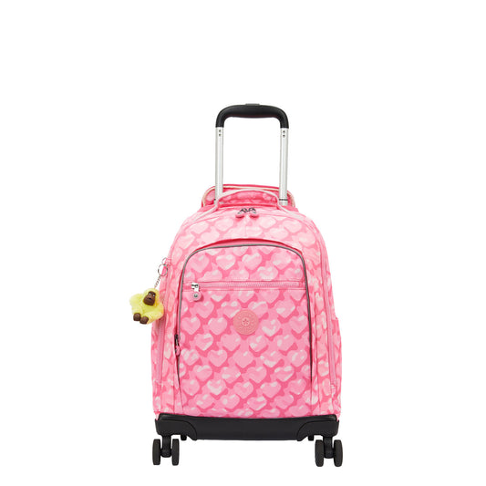 Kipling New Zea Backpack Trolley adorable hearts