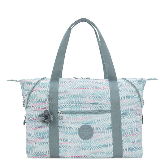 Kipling Art M Duffle palmtree leaves