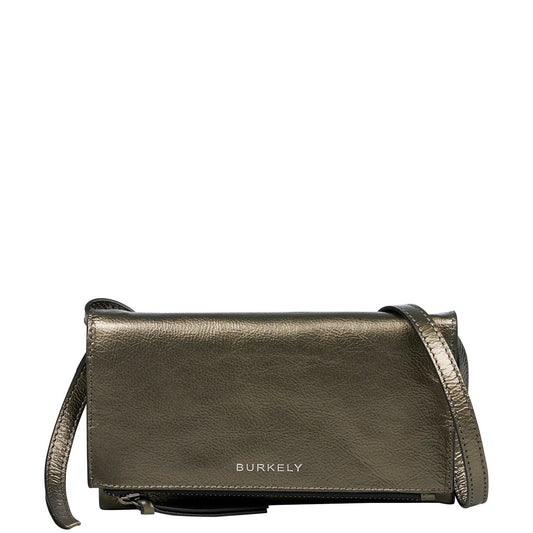 Burkely Creased Crystal Phone Bag gun metal
