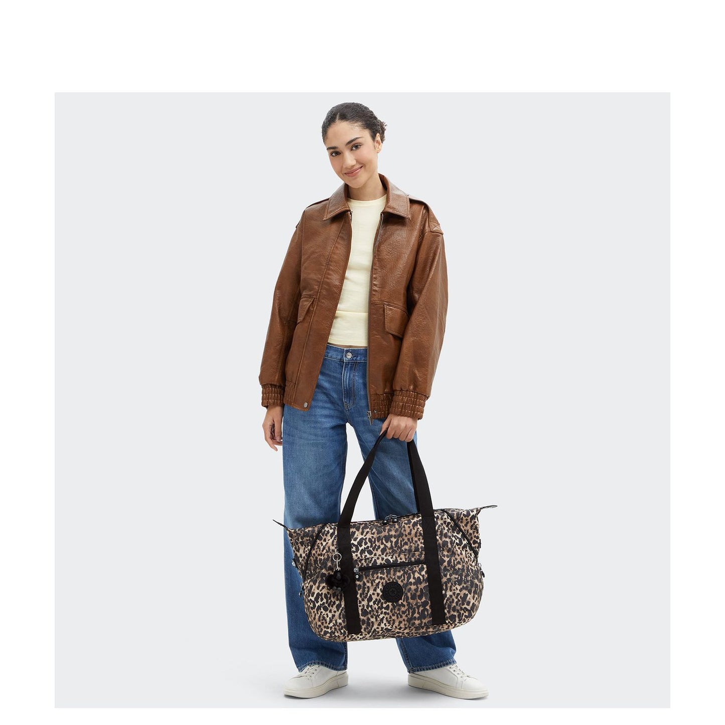 Kipling Art M prt ac wild leopard