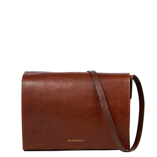 Burkely Fine Florence Crossbody Zip Bag chestnut