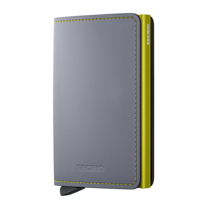 Secrid Slimwallet Matte grey & lime
