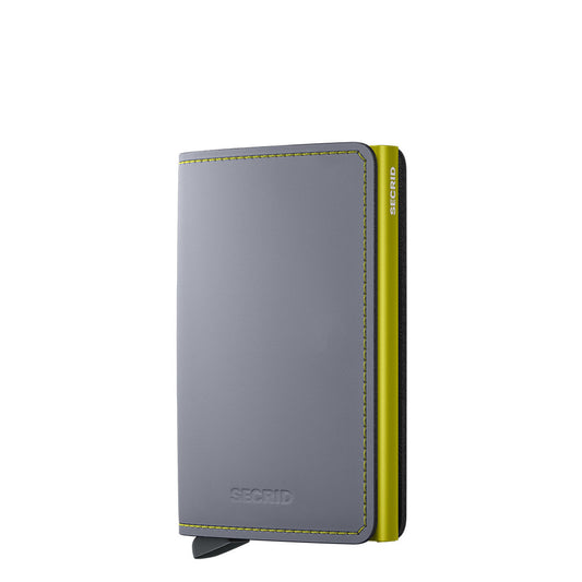 Secrid Slimwallet Matte grey & lime