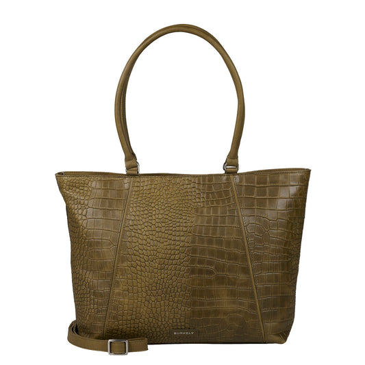 Burkely Cool Colbie Wide Tote 15.6" olive
