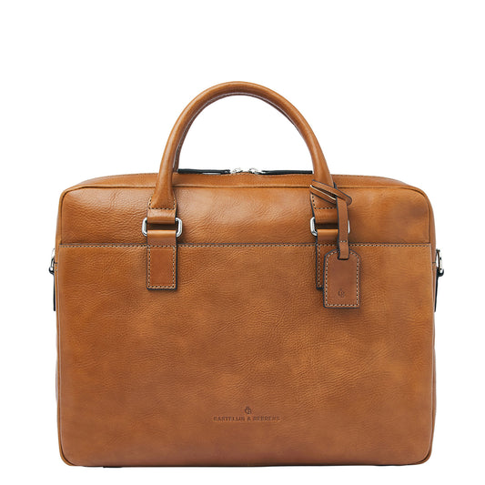 Castelijn & Beerens Peter Laptopbag 15.6" RFID light brown