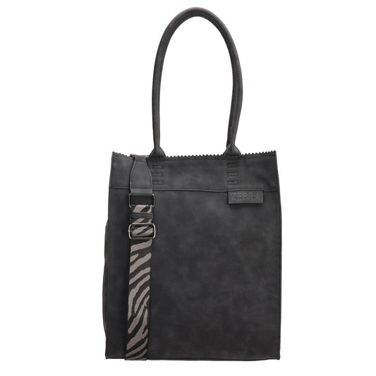 Zebra Trends Natural Bag Merel Kartel Shopper black