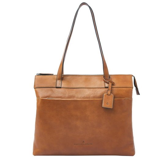 Castelijn & Beerens Lia Laptopbag 15.6" RFID light brown