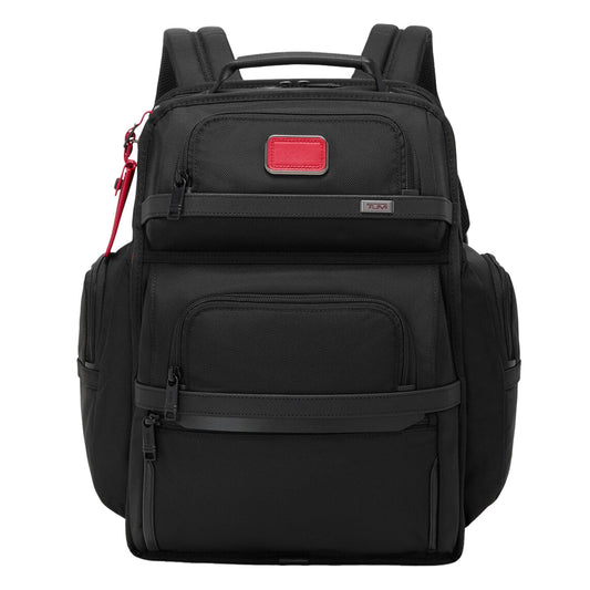 TUMI Alpha Brief Pack Backpack black/red