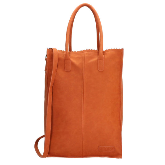 Zebra Trends Natural Bag Rosa XL Shopper brique