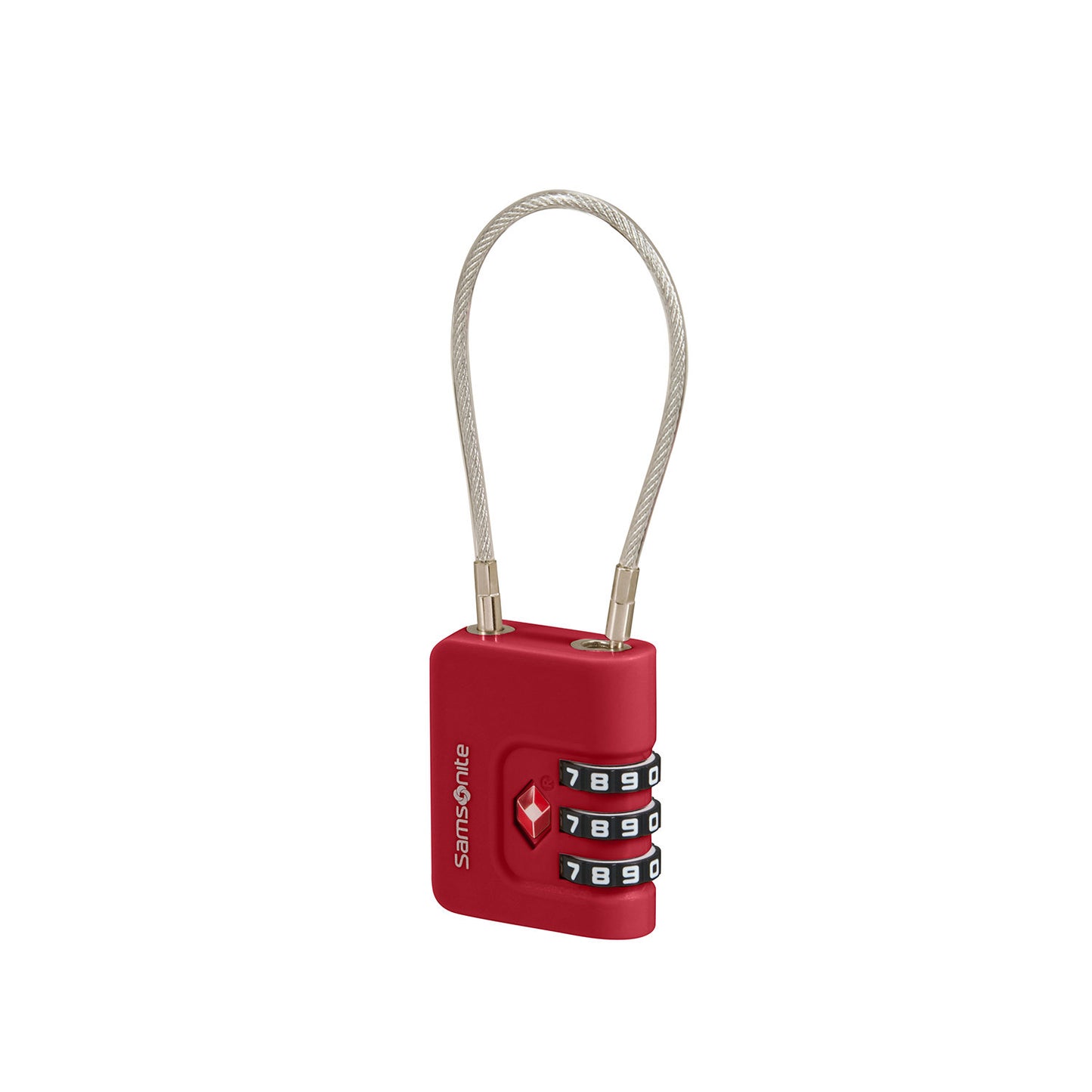 Samsonite TA Revolution Cablelock 3 Dial TSA red