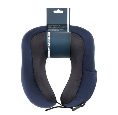 Samsonite TA Revolution Ergonomic Memory Foam Pillow midnight blue