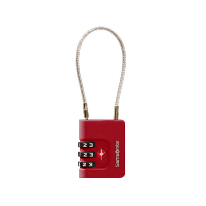 Samsonite TA Revolution Cablelock 3 Dial TSA red