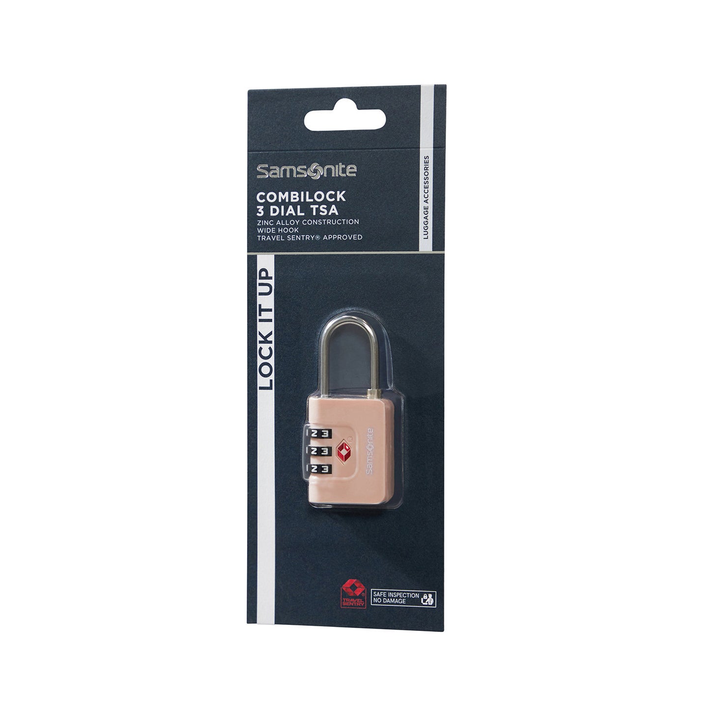 Samsonite TA Revolution Combilock 3 Dial TSA rose