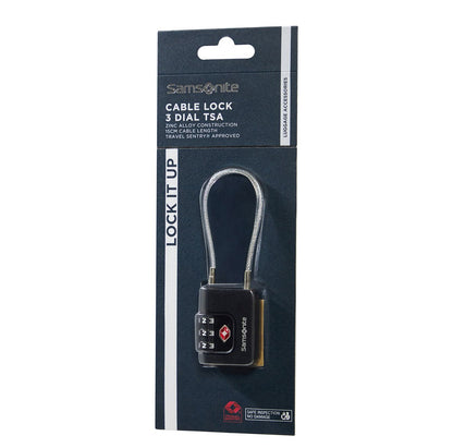 Samsonite TA Revolution Cablelock 3 Dial TSA black