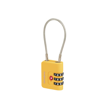 Samsonite TA Revolution Cablelock 3 Dial TSA yellow
