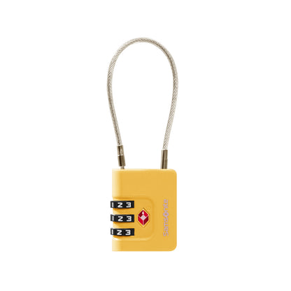 Samsonite TA Revolution Cablelock 3 Dial TSA yellow