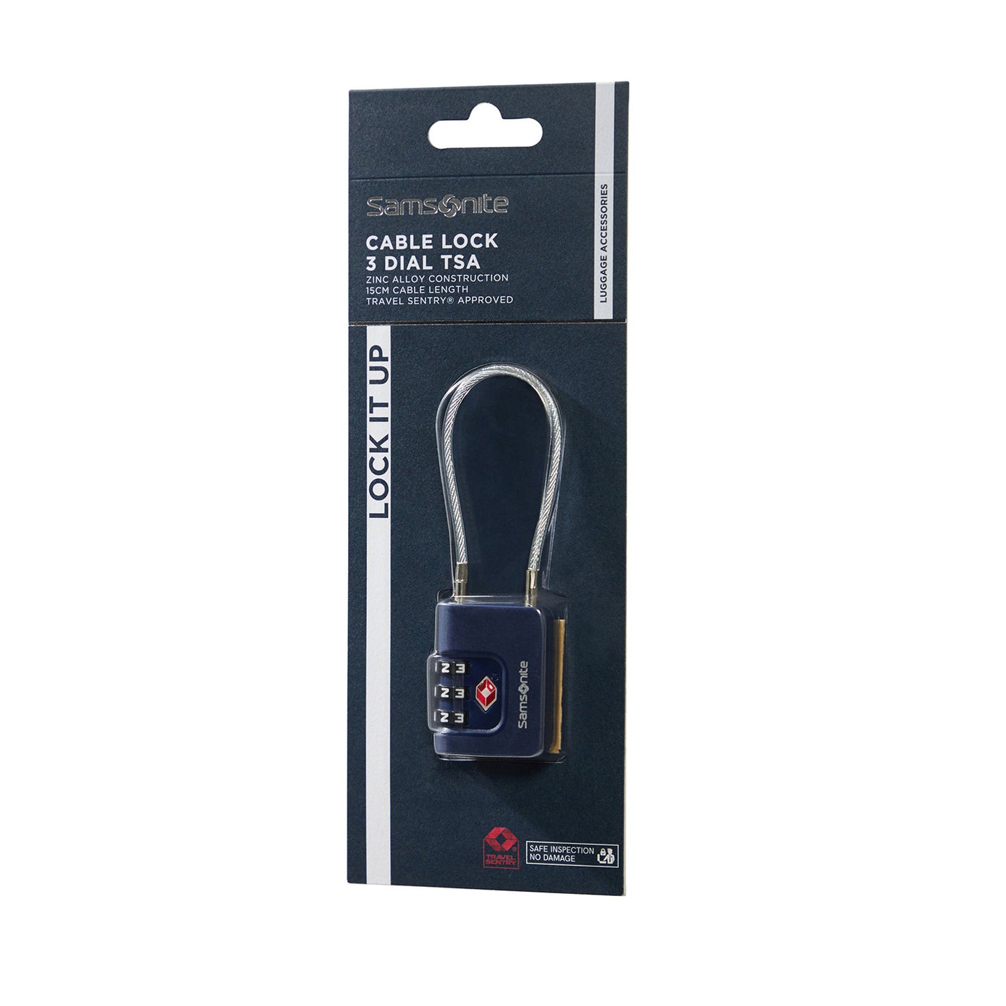Samsonite TA Revolution Cablelock 3 Dial TSA midnight blue