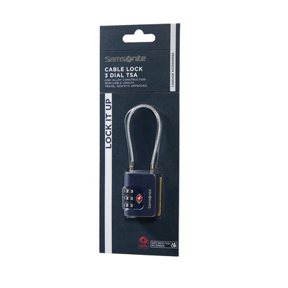 Samsonite TA Revolution Cablelock 3 Dial TSA midnight blue