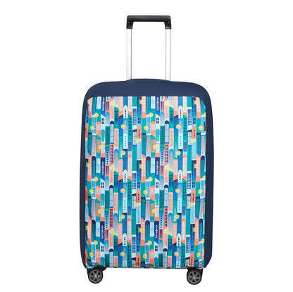 Samsonite TA Revolution Foldable Luggage Cover M city print