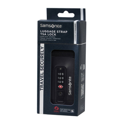 Samsonite TA Revolution Luggage Strap/TSA Lock black