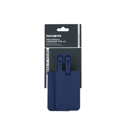 Samsonite TA Revolution Rectangle Luggage Tag X2 midnight blue