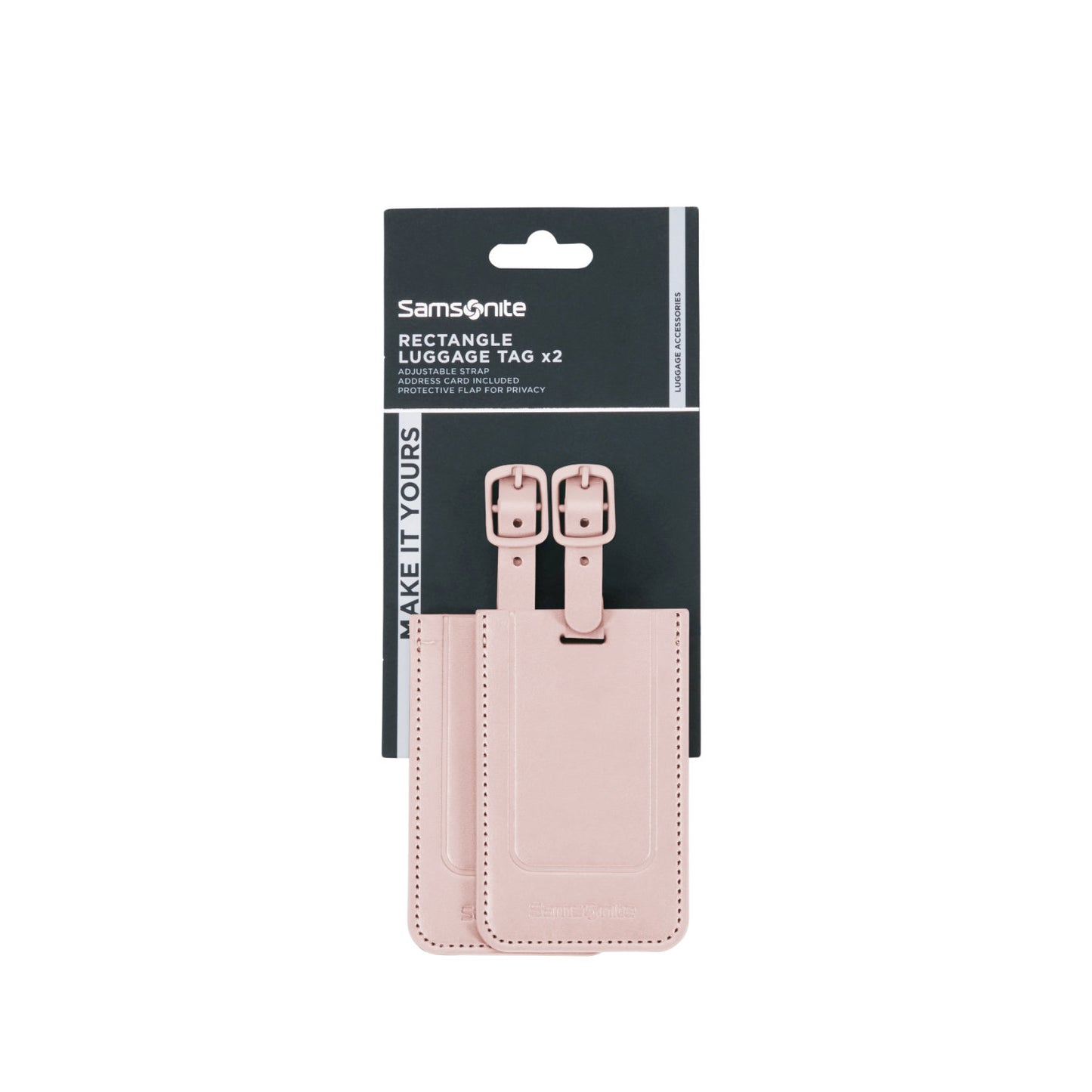 Samsonite TA Revolution Rectangle Luggage Tag X2 rose