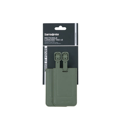 Samsonite TA Revolution Rectangle Luggage Tag X2 green