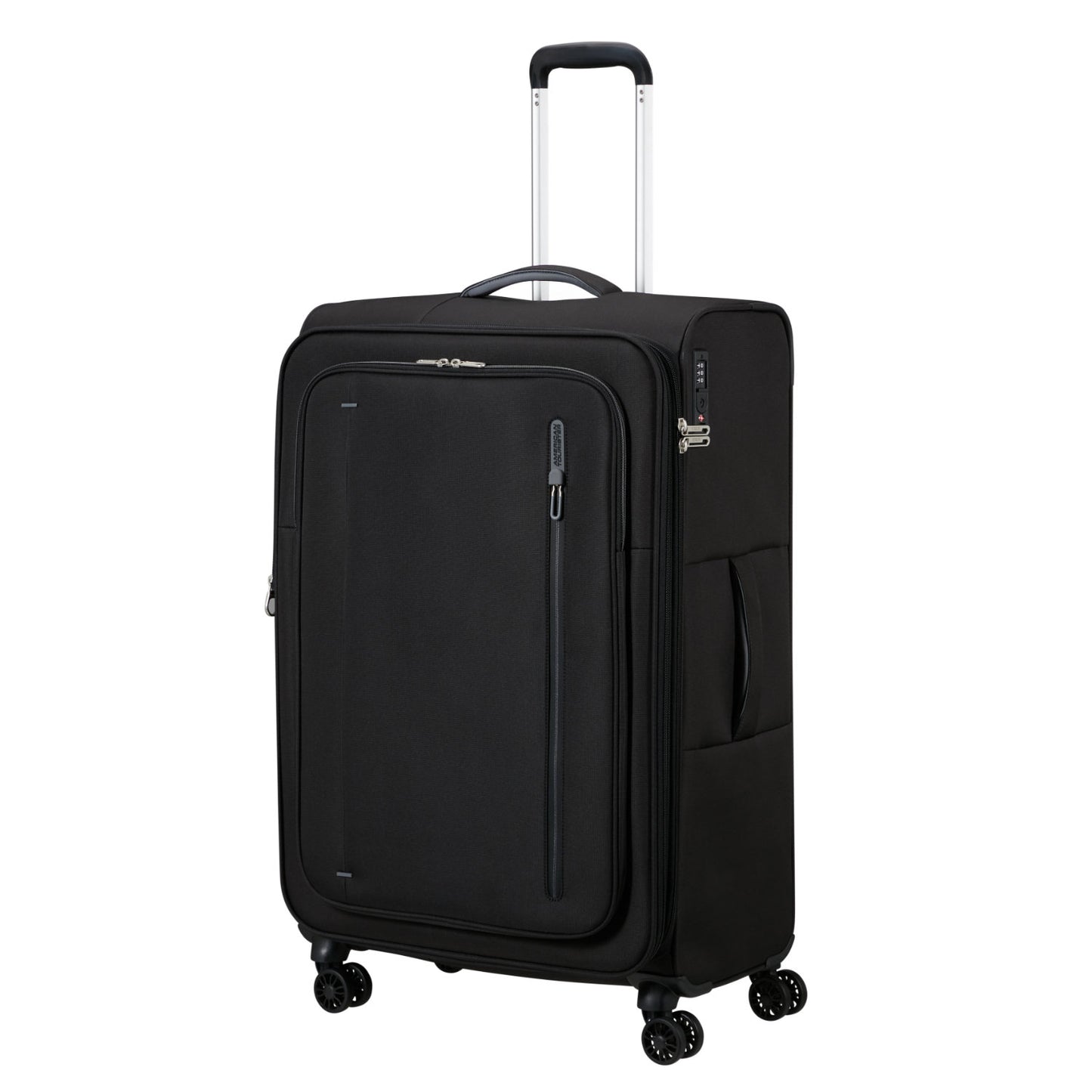 American Tourister Cloudrider  Spinner L Expandable TSA jet black