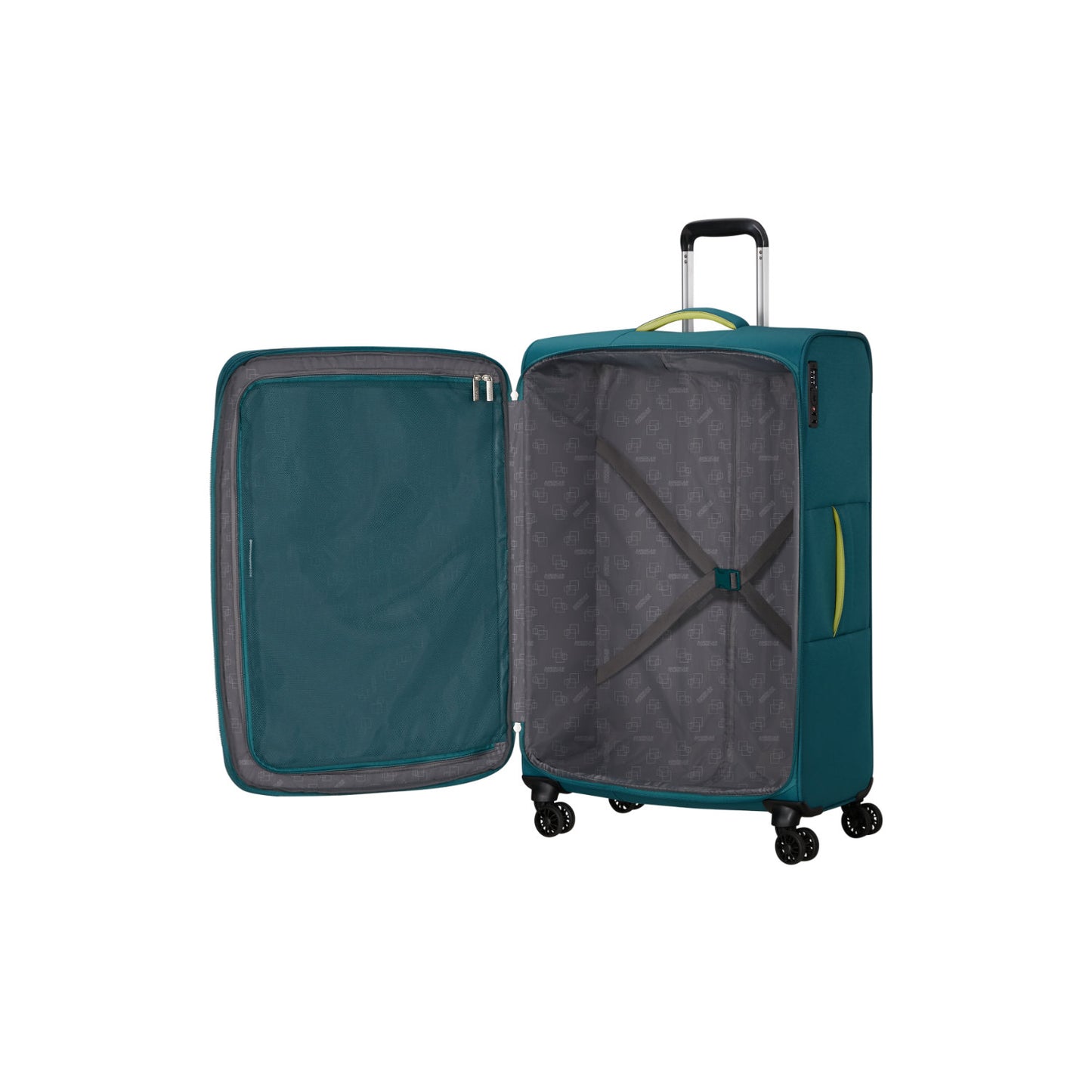 American Tourister Cloudrider  Spinner L Expandable TSA misty teal