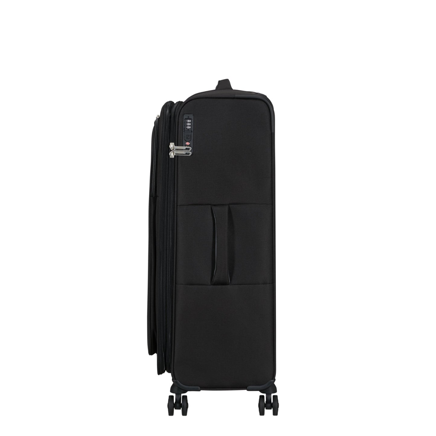 American Tourister Cloudrider  Spinner L Expandable TSA jet black