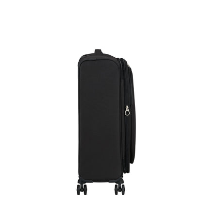 American Tourister Cloudrider  Spinner M Expandable TSA jet black