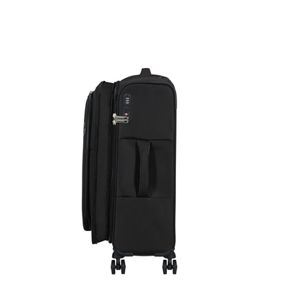 American Tourister Cloudrider  Spinner M Expandable TSA jet black