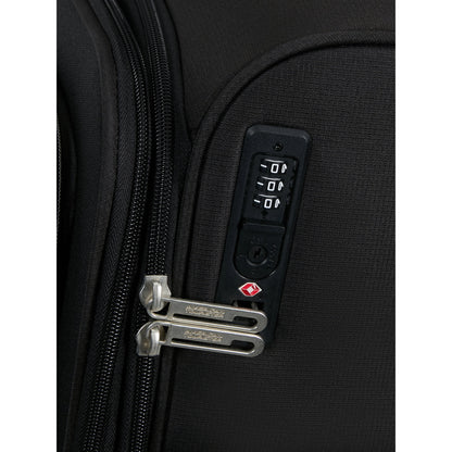 American Tourister Cloudrider  Spinner M Expandable TSA jet black