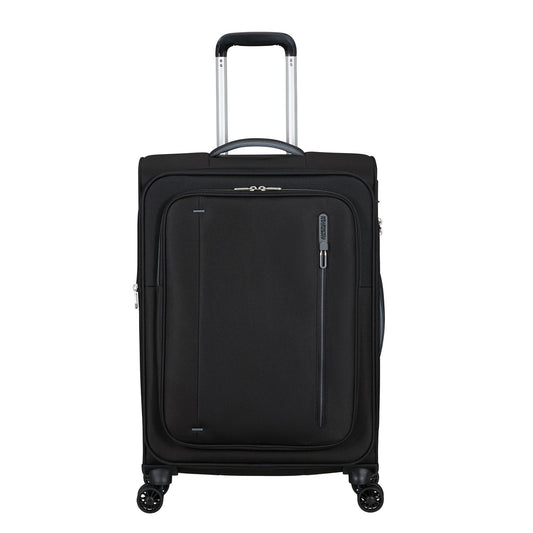 American Tourister Cloudrider  Spinner M Expandable TSA jet black