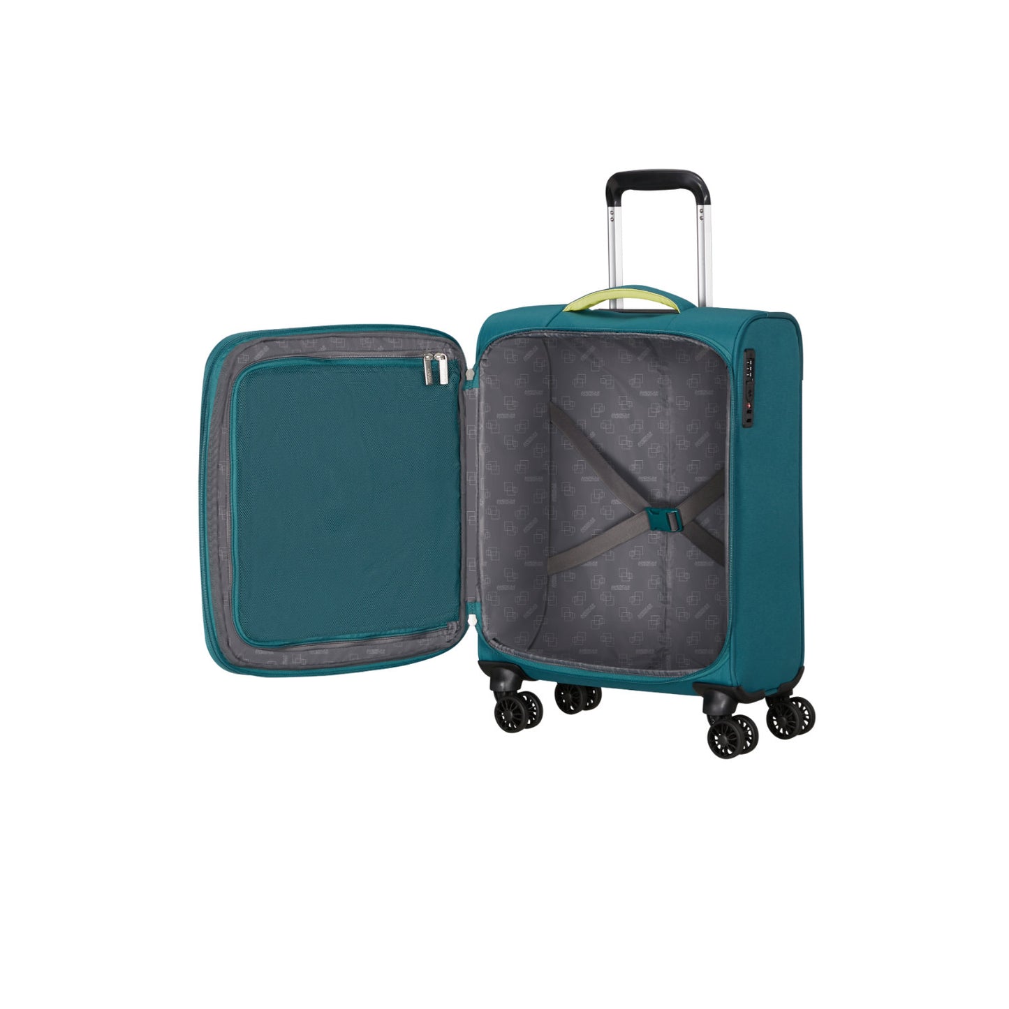 American Tourister Cloudrider  Spinner S Expandable TSA misty teal