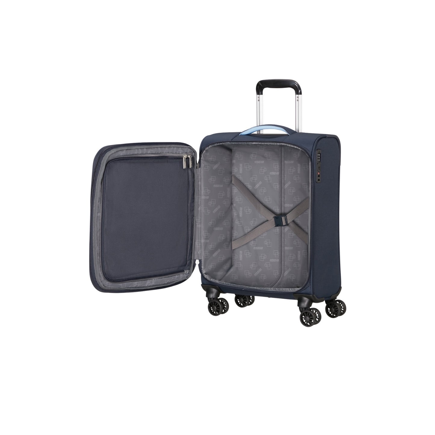 American Tourister Cloudrider  Spinner S Expandable TSA sky navy