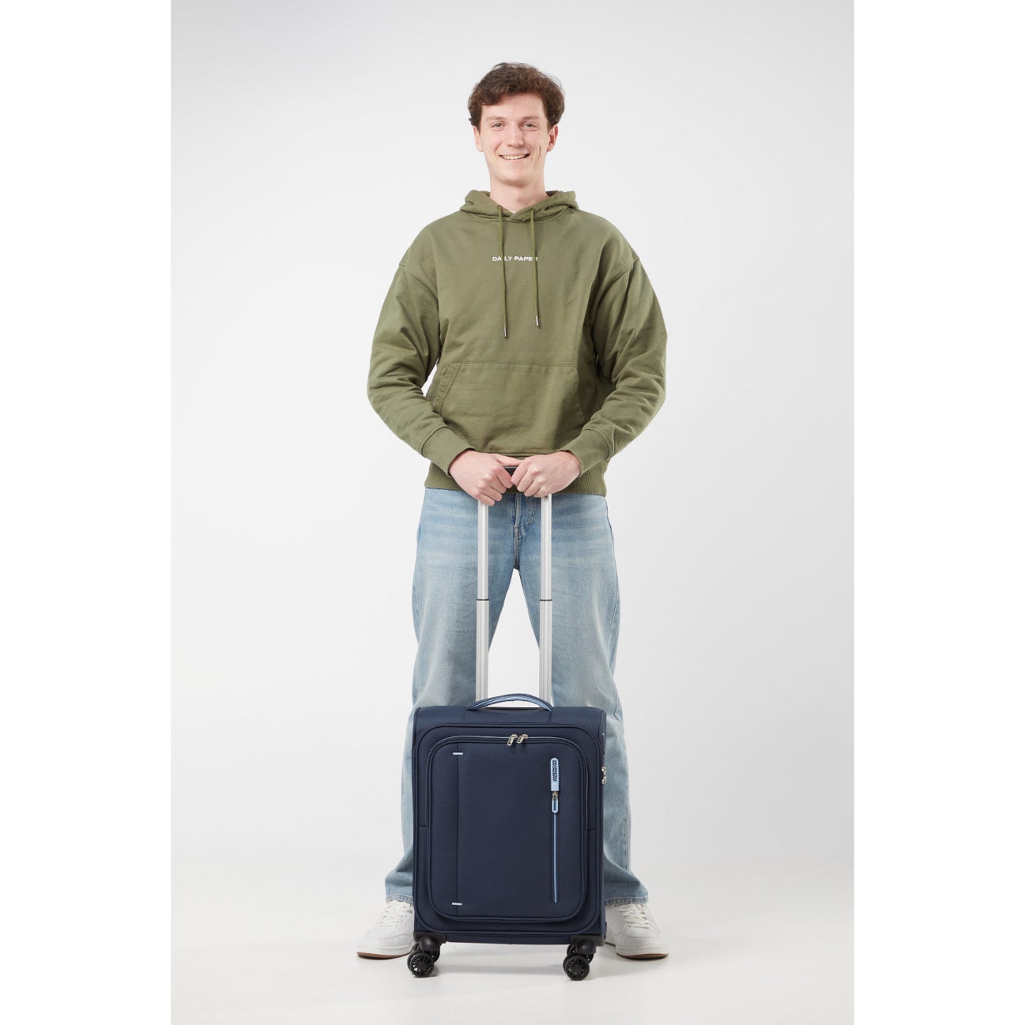 American Tourister Cloudrider  Spinner S Expandable TSA sky navy