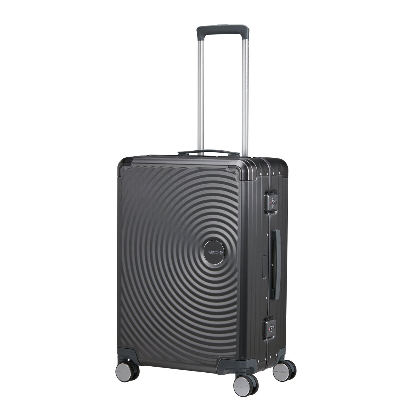 American Tourister Soundbox Alu Spinner 68/25 TSA brushed anthracite