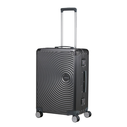 American Tourister Soundbox Alu Spinner 68/25 TSA brushed anthracite