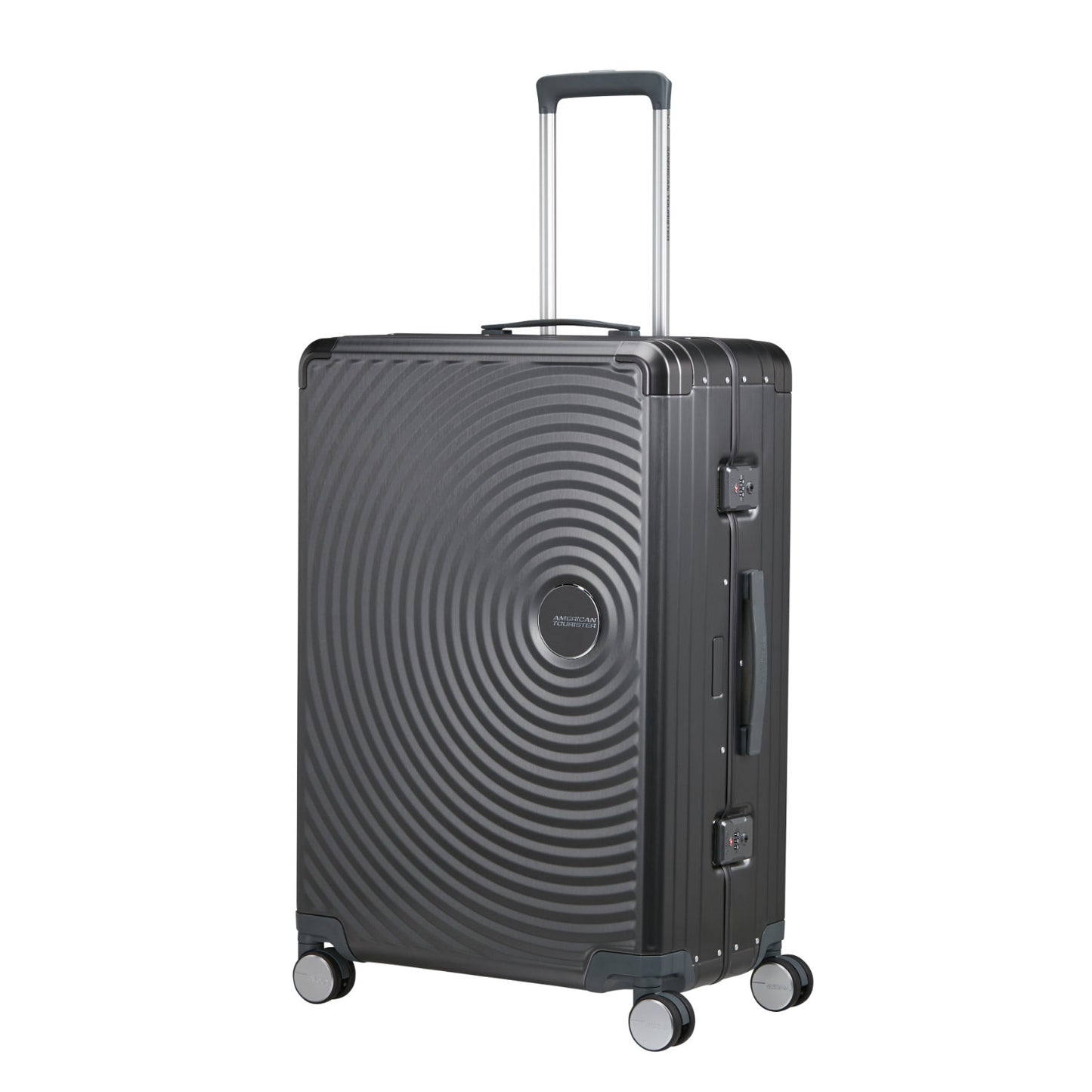 American Tourister Soundbox Alu Spinner 77/28 TSA brushed anthracite