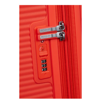 American Tourister Soundbox Spinner 67/24 TSA Expandable neon orange